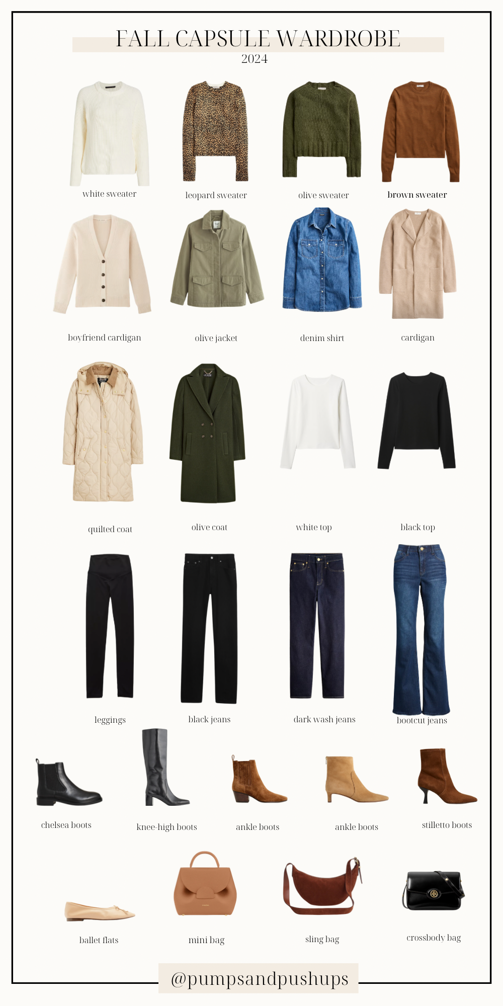 Petite-friendly fall capsule wardrobe via pumps and push-ups blog | fall capsule wardrobe | petite fashion | fall fashion