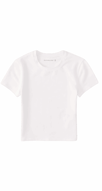 white t-shirt from Abercrombie