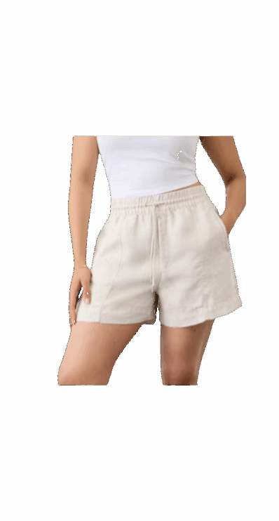 retreat linen shorts