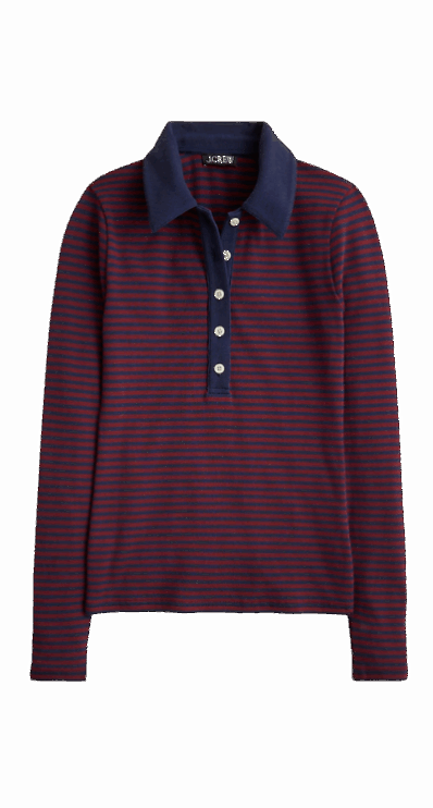 J.Crew striped polo shirt