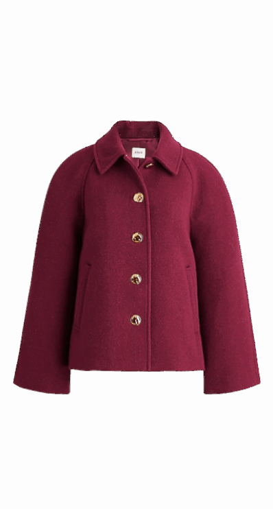 Cropped wool jacket