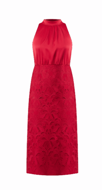 J.Crew red holiday dress