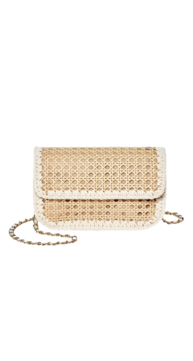 Straw crossbody bag